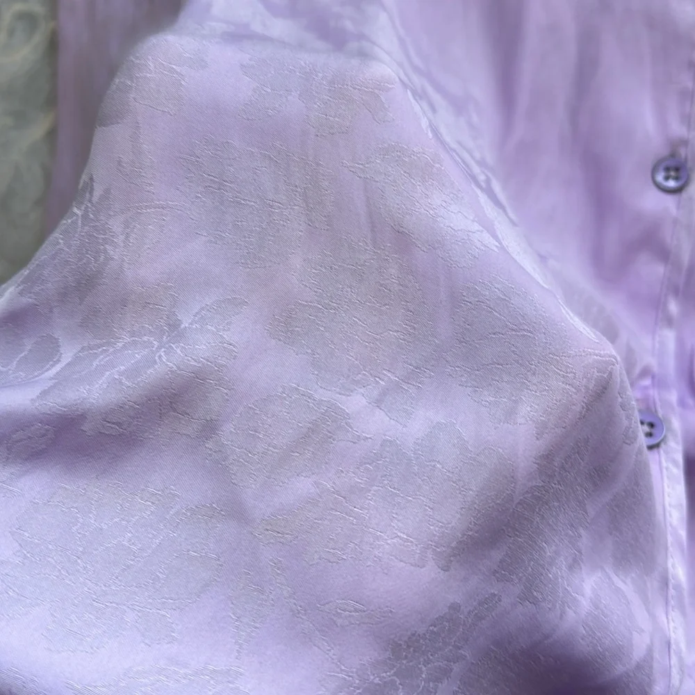 Cabi Lavender Dress Shirt XL - Picture 8 of 8